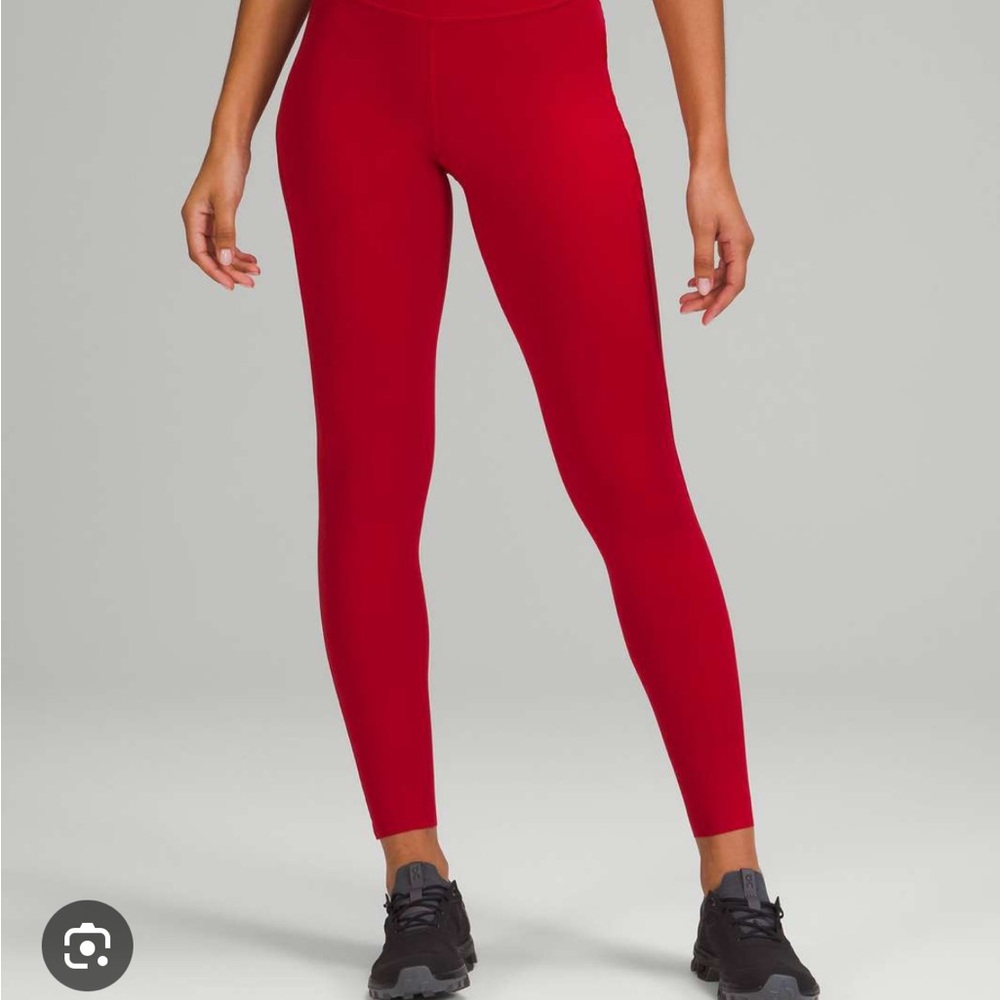 NWT Lululemon Base Pace HR tight 28” Red
